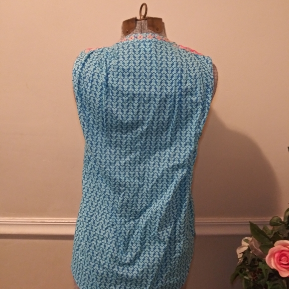 J.Crew Turquoise Boho Embroidered Blouse - Picture 4 of 7